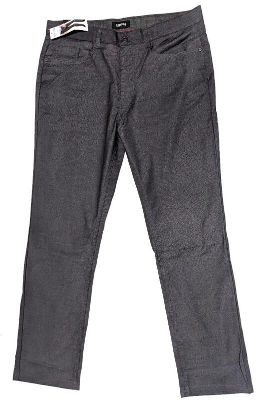 New Size 36&times;32 Men's KENNETH COLE Reaction 5-Pocket Straight Fit Pants : Flat Front, Narrow Through Thigh, Straight-Leg Silhouette, Drapes Smoothly | Retails for Over $50