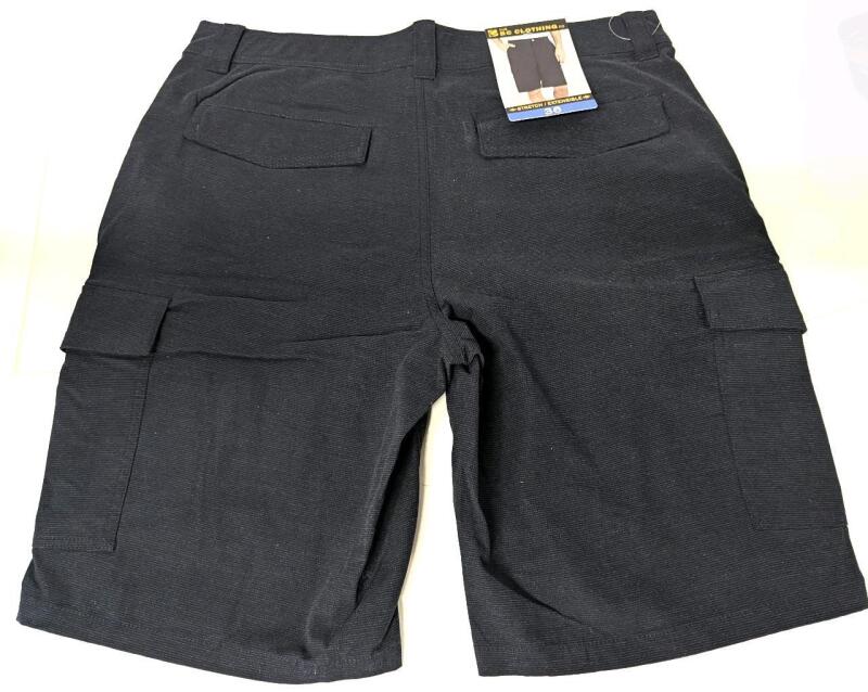 New Size 32 Men's THE BC CLOTHING CO Stretch Cargo-Style Shorts