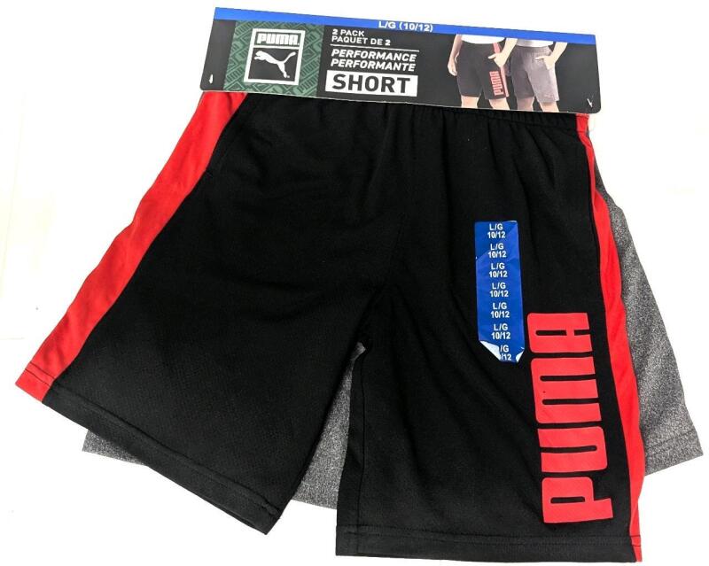 New Size LG (10/12) Men's PUMA 2-Pack Performance Shorts