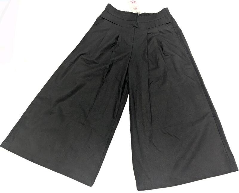New Size 3XL* Women's MuMiamXiu Stretch Waist Pleated Palazzo Capri Pants [See Desc]