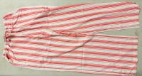 New ASOS DESIGN Pull-on Trouser in Cream and Red Stripe - UK 8