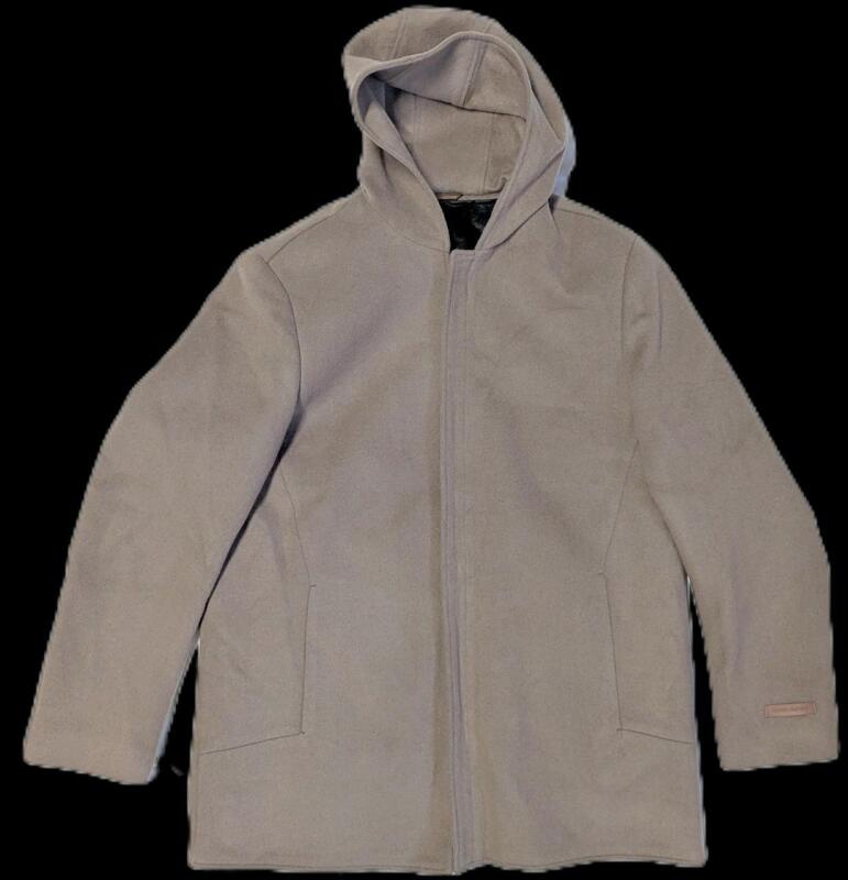 As-New Size 170 CABO DESIGNS 100% Sheep's Wool Hooded Jacket with Removable Super Soft Faux Fur Back Panel Lining