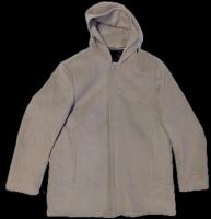 As-New Size 170 CABO DESIGNS 100% Sheep's Wool Hooded Jacket with Removable Super Soft Faux Fur Back Panel Lining