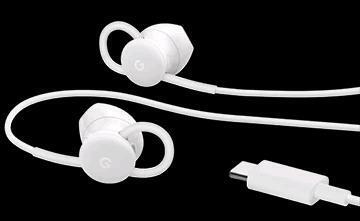 As-New GOOGLE PIXEL USB-C Earbuds With Remote & 44 in Long Cord (Includes Microphone And Volume, Audio, Call And Google Assistant control)