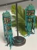 Bohemian Style Glass Rice Beads Unique Letter Pattern Hand Woven Drop Earrings Sheppard Hooks approximate drop 4&rsquo;&rsquo; - 4