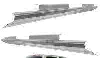 ECOTRIC Slip On Rocker Panels Compatible with 1999-2007 Chevy Silverado GMC Sierra 4 Door Crew Cab Replacement . Retail $230 . Both panels have small indent not sure if manufactured for vehicle or bent