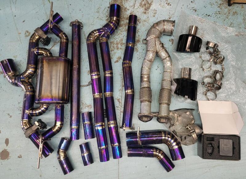 As New - ValveTech Exhaust Valve Controller Kit w/ValveMaster Catback Dual Exhaust Pipe Kit for Audi RS3 . . Scuffs & Scratches from Shipping & Storage . Complete Kit Can Retail Upto $2500