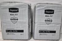 52 New sz L/XL Men's Depend Real Fit 4 in 1 Skinguard