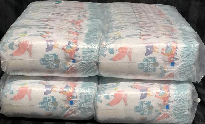 168 New sz 3 Pampers Diapers with Dinosaurs