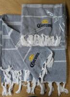 2 As New Corona Beach Towel. 30" by 58".