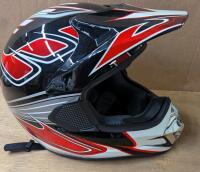 As New Size Medium Evos Platinum Series Helmet. DOT Certified.