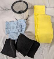 8 Air Filters. Various sizes and styles.
