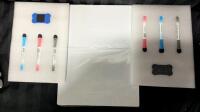2 New Magnetic Whiteboard with Supplies. 8.25" by 12"