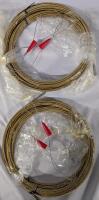 Wire Cable Threading Devices with Cable. 4 Threading Devices and 4 15m Lengths of Cable.