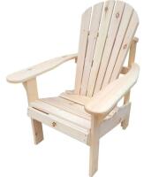 New The Bear Chair Upright Muskoka Chair. Made from Unfinished Solid Pine. Retails for $159.99.