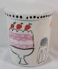 Kate Spade " All in Good Taste " Pantry Cookie Jar w/Lid - Retired . Measures 7.5" tall & 6.5" diameter . No chips or cracks