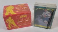 1990 Score NHL Hockey Rookie & Traded Sealed Set & 1991 Classic NHL Hockey Draft Set featuring Eric Lindros - Sealed .