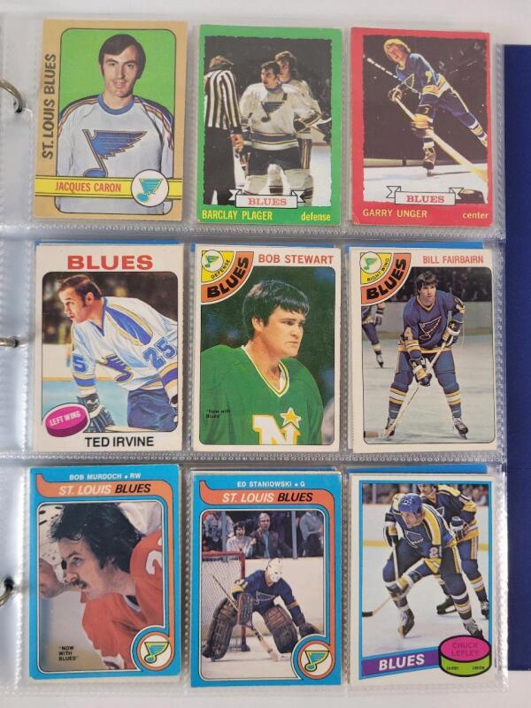 1972 - 2014 St. Louis Blues NHL Hockey Trading Card Singles , 206 Trading Cards .