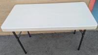 Lifetime Folding Table. 24" by 48" by 29".