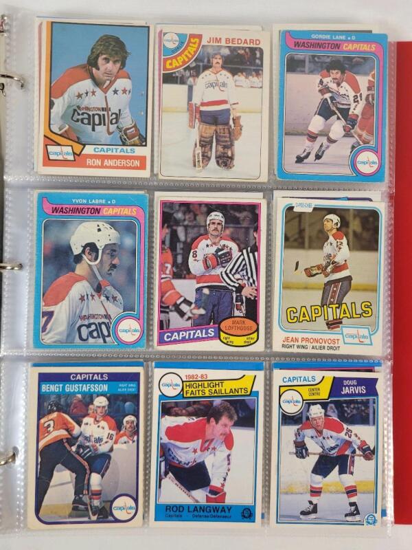 1974 - 2021 Washington Capitals NHL Hockey Trading Card Singles , 201 Trading Cards