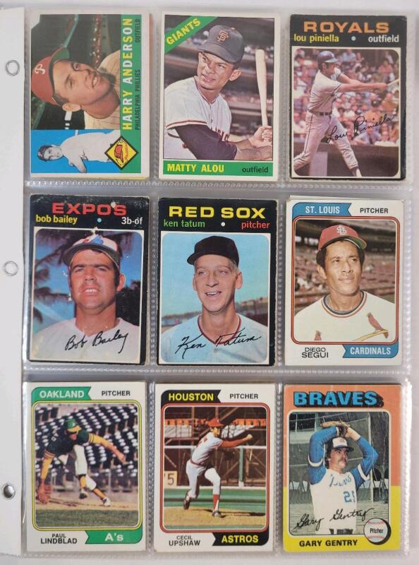 1960, 1963 & 1971-1991 Topps MLB Baseball Trading Card Singles , 108 Trading Cards