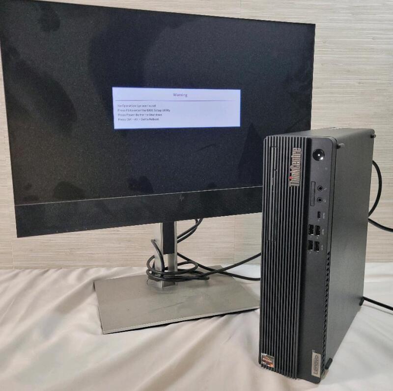 As Is - Lenovo ThinkCentre M75s Gen2 w/AMD Ryzen Pro 3 . Tested Powers Up , NO Operation System . Monitor in Photos NOT Included