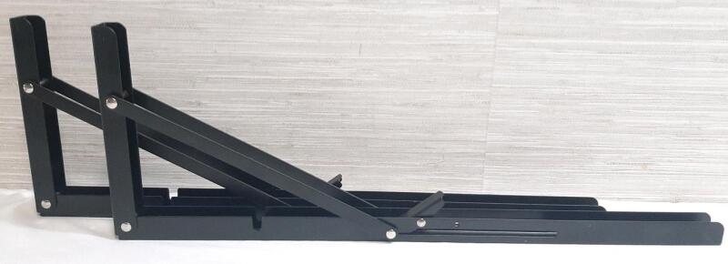 2 New 20" Metal Folding Shelf Brackets