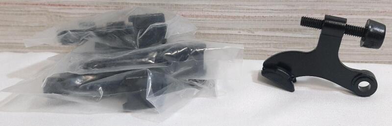 5 Black Hinge Pin Door Stoppers (3")
