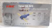New Airic 90pc T-Tap Quick Splice Wire Connectors Kit