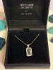 Aquamarine Pendant On 21&rsquo;&rsquo; 925 Italy Sterling Chain