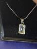 Aquamarine Pendant On 21&rsquo;&rsquo; 925 Italy Sterling Chain - 3