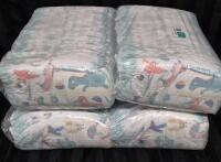 144 New sz 4 Pampers Diapers with Dinosaurs