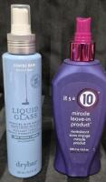 [See Desc] 2 Hair Products: Liquid Glass Coarse Hair Moisture Sealant 188mL & It's A Ten Miracle Leave-in Product for Hair 295mL