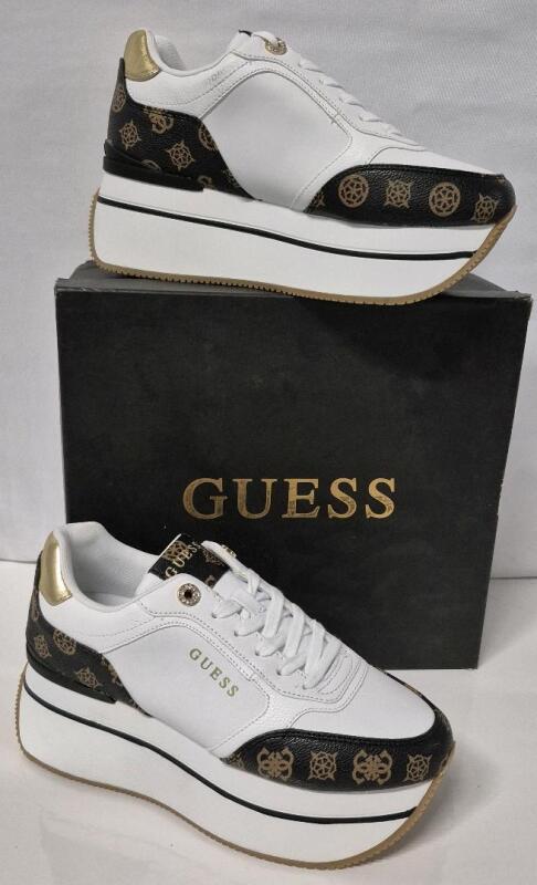 New with Box sz 40 Women's GUESS Camrio4 Platform Sneakers Retails for $135
