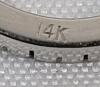 14K White Gold Pendant . See photos for size - 3