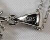 Sterling Silver Snowflake Pendant & Earring Set w/Sterling Silver Chain . Chain measures 17" long . - 3