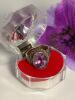 Marked 925 Sterling Silver Amethyst Large Oval Faceted Bezel Set Ring Stone Size 5.5 Makers Mark - 2