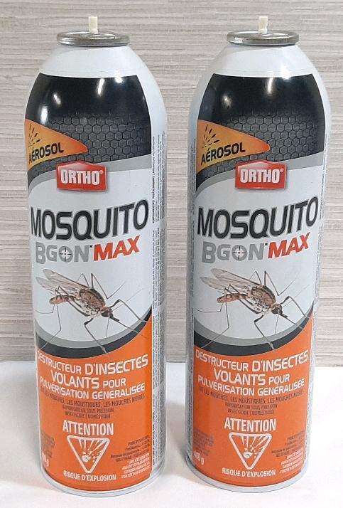 2 New Cans of Ortho Mosquito Bgon Max Repellant (400g Each)