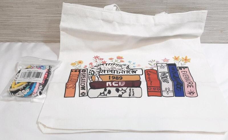 New Taylor Swift Tote Bag and 15 Taylor Swift Bracelets
