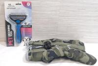 New Patyourpet Pet Grooming Tool & Camo Pet Vest (XS Size)