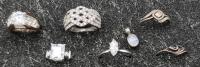 Great Jewelry Lot Bling Rings - Pendant Stamped 925
