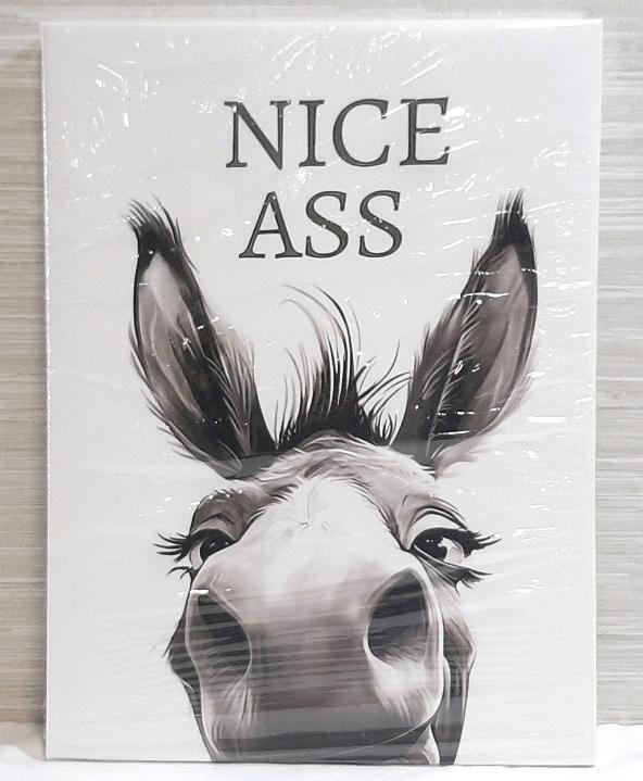 New "Nice Ass" Canvas Art (14"&times;12")