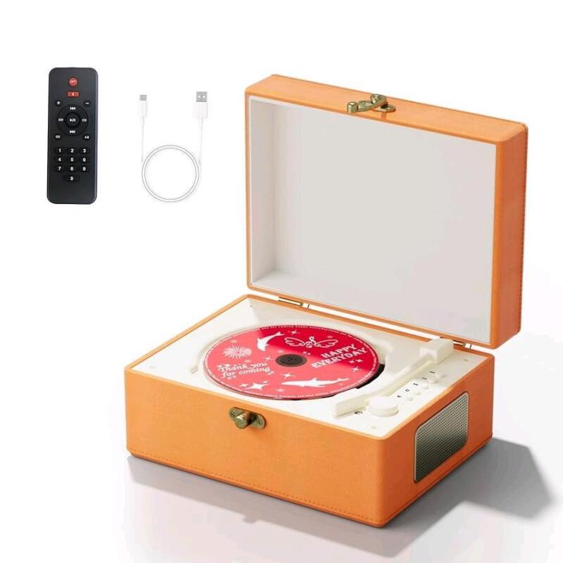 As New Rexitee Time Music Box CD Player with Speakers; Bluetooth Transmitter.