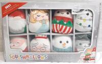 New In Box Squishmallows 2021 Classic Holiday Squad Plush Ornament Set | Includes 8 Mini-Squishmallows