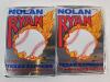 1991 Score Series 2 1991 MLB Baseball Wax Packs (2) , 1991 Nolan Ryan Baseball Wax Packs (2) & 2022 Gerrit Cole Topps Walmart Holiday Mega Baseball Ornament Trading Card # WHO-GC . - 3