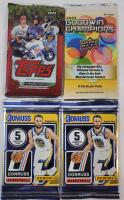 2022 Topps MLB Baseball Wax Pack , 2023 UD Goodwin Champions Multi-Sport Wax Pack & Two (2) 2024 Panini NBA Basketball Wax Packs .