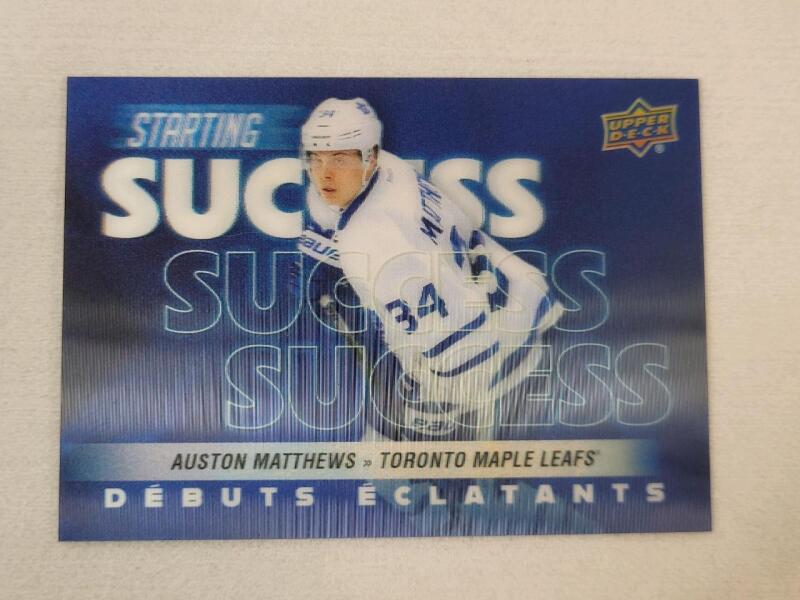 2024-25 Upper Deck Tim Hortons Starting Success Auston Matthews SS-1 Trading Card .