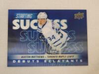 2024-25 Upper Deck Tim Hortons Starting Success Auston Matthews SS-1 Trading Card .