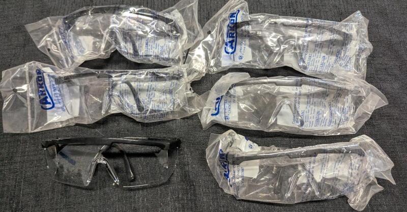 6 New Pairs of Akron High Impact Protector Glasses.