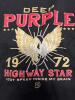 Size XXL Deep Purple Band Highway Star Retro Rock T-Shirt 1972 Classic Album Cover Design Men's Black Cotton Crew Neck Casual Tee Soft Breathable S/ Stock photo added - 5